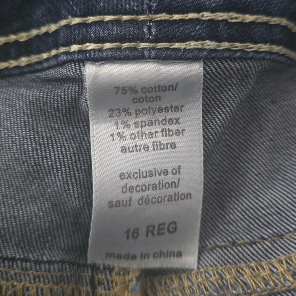 Maurices Whiskering Distressed Bootcut Exposed Bu… - image 4